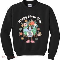 Cute Flower Floral Happy Earth Day Kids Sweatshirt thumb 0