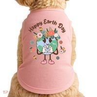Cute Flower Floral Happy Earth Day Doggie Tank thumb 0