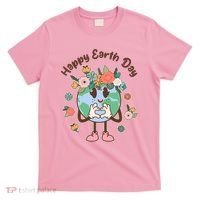 Cute Flower Floral Happy Earth Day T-Shirt thumb 0