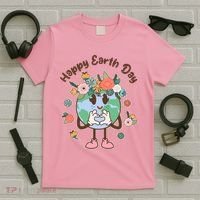 Cute Flower Floral Happy Earth Day T-Shirt thumb 5