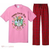 Cute Flower Floral Happy Earth Day Pajama Set thumb 0