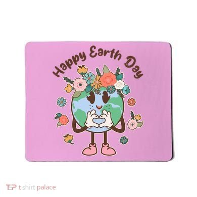 Cute Flower Floral Happy Earth Day Mousepad