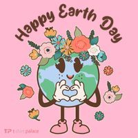 Cute Flower Floral Happy Earth Day Baby Bodysuit thumb 2