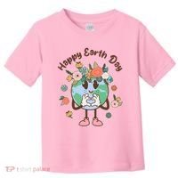 Cute Flower Floral Happy Earth Day Toddler T-Shirt thumb 0