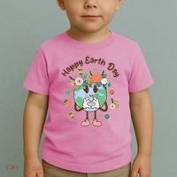 Cute Flower Floral Happy Earth Day Toddler T-Shirt thumb 2