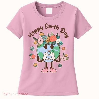 Cute Flower Floral Happy Earth Day Women's T-Shirt