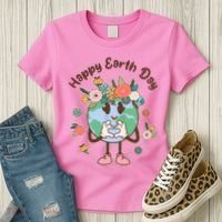 Cute Flower Floral Happy Earth Day Women's T-Shirt thumb 3