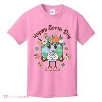 Cute Flower Floral Happy Earth Day Kids T-Shirt thumb 0