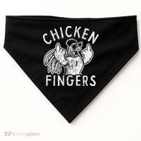 Chicken Fingers Funny Offensive USA-Made Doggie Bandana thumb 0