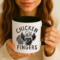 Chicken Fingers Funny Offensive Coffee Mug thumb 3