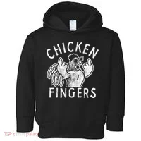 Chicken Fingers Funny Offensive Toddler Hoodie thumb 0