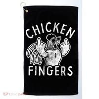 Chicken Fingers Funny Offensive Golf Towel thumb 0