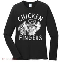 Chicken Fingers Funny Offensive Women's Long Sleeve Shirt thumb 0