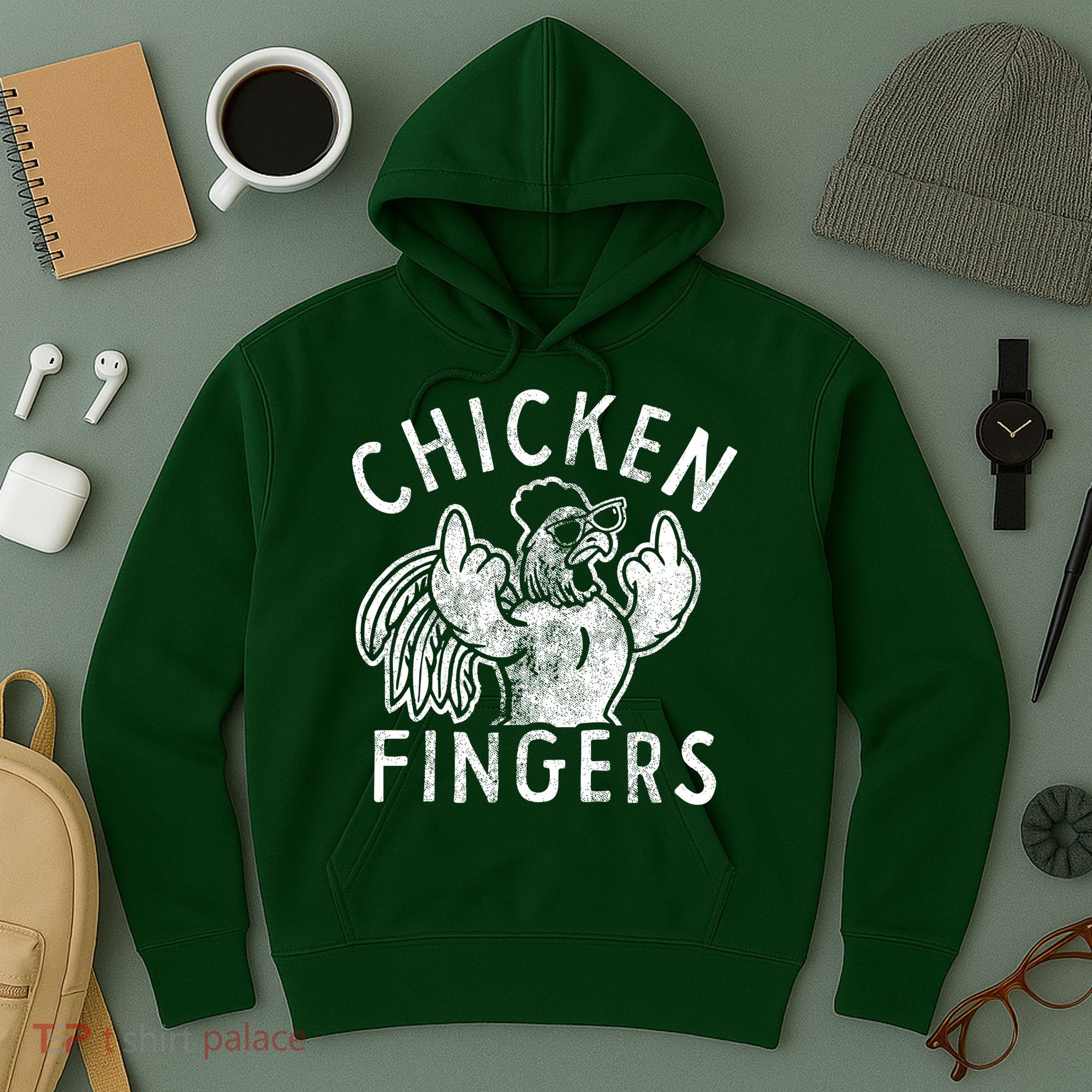 Chicken Fingers Funny Offensive Hoodie