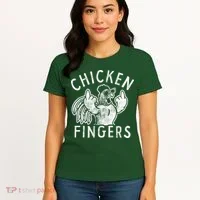 Chicken Fingers Funny Offensive Women's T-Shirt thumb 4