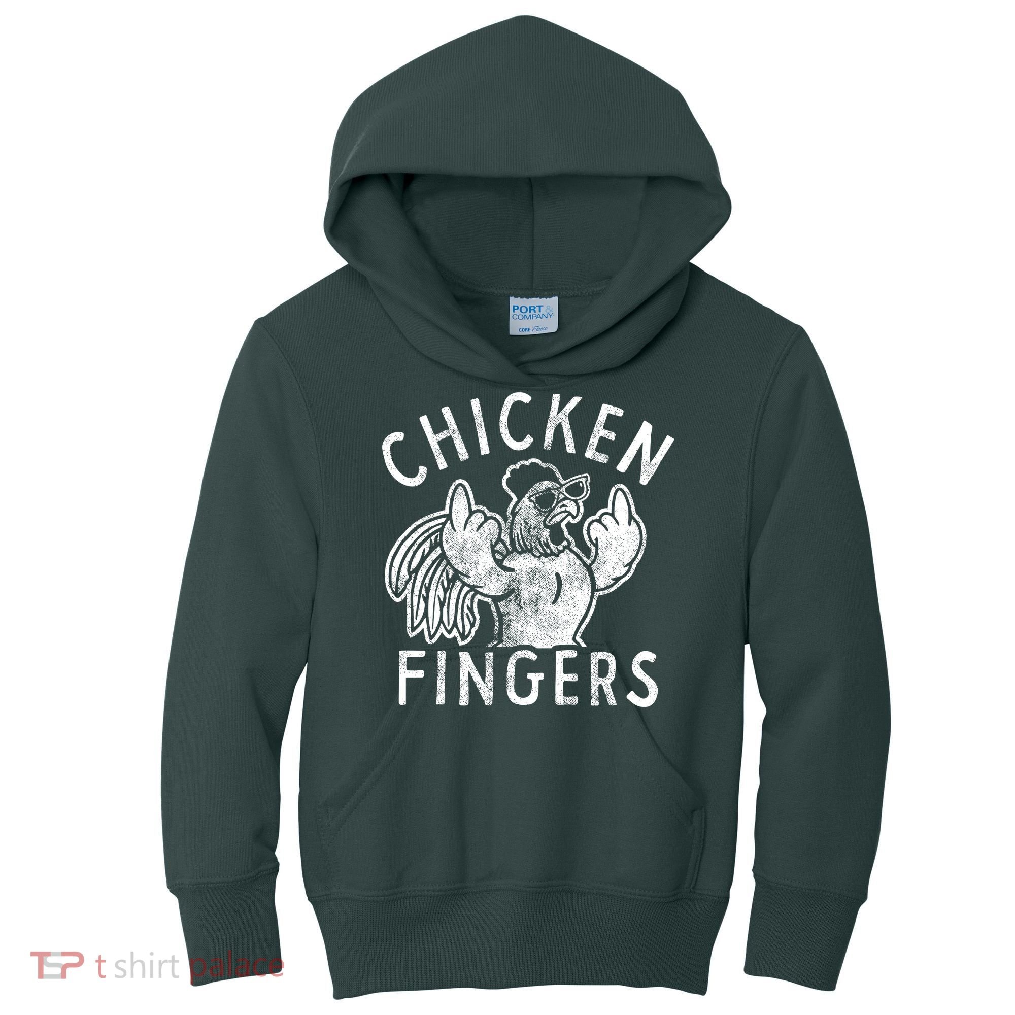 Chicken Fingers Funny Offensive Kids Hoodie