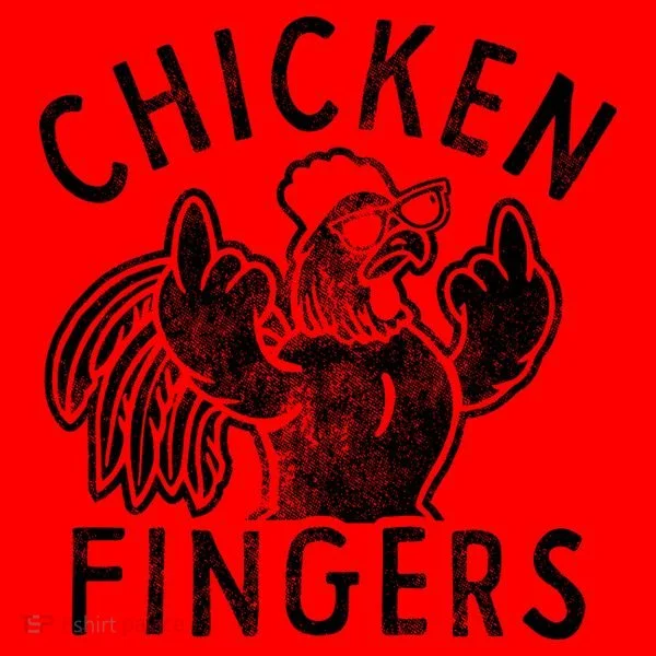 Chicken Fingers Funny Offensive Santa Hat