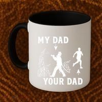 Captain Firefighter Father Funny Fireman Dad My Dad Your Dad Coffee Mug thumb 2