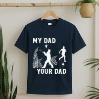 Captain Firefighter Father Funny Fireman Dad My Dad Your Dad T-Shirt thumb 2