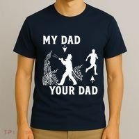 Captain Firefighter Father Funny Fireman Dad My Dad Your Dad T-Shirt thumb 3