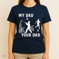 Captain Firefighter Father Funny Fireman Dad My Dad Your Dad T-Shirt thumb 4