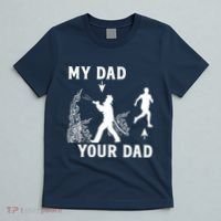 Captain Firefighter Father Funny Fireman Dad My Dad Your Dad T-Shirt thumb 5