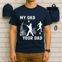 Captain Firefighter Father Funny Fireman Dad My Dad Your Dad T-Shirt thumb 6