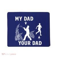 Captain Firefighter Father Funny Fireman Dad My Dad Your Dad Mousepad thumb 0