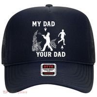 Captain Firefighter Father Funny Fireman Dad My Dad Your Dad Hat thumb 0