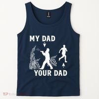 Captain Firefighter Father Funny Fireman Dad My Dad Your Dad Tank Top thumb 2
