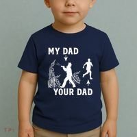 Captain Firefighter Father Funny Fireman Dad My Dad Your Dad Toddler T-Shirt thumb 2