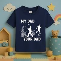 Captain Firefighter Father Funny Fireman Dad My Dad Your Dad Toddler T-Shirt thumb 3