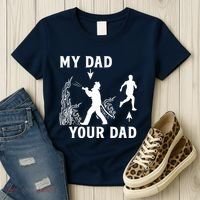 Captain Firefighter Father Funny Fireman Dad My Dad Your Dad Women's T-Shirt thumb 3