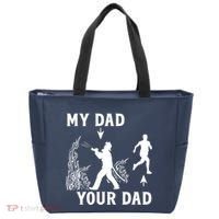 Captain Firefighter Father Funny Fireman Dad My Dad Your Dad Tote Bag thumb 0