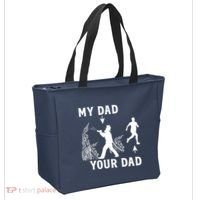 Captain Firefighter Father Funny Fireman Dad My Dad Your Dad Tote Bag thumb 2
