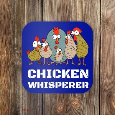 Chickens: For Farmers Chicken Keepers And Chicken Whisperer Cute Gift Coaster