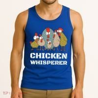 Chickens: For Farmers Chicken Keepers And Chicken Whisperer Cute Gift Tank Top thumb 3