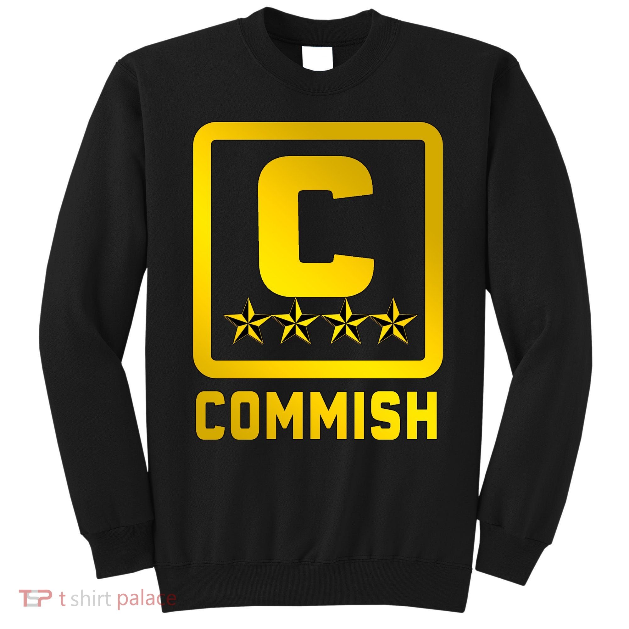 Commish Fantasy Football Logo Back And Front Pocket Logo Sweatshirt