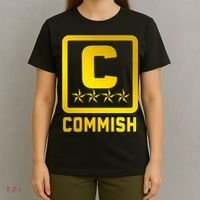 Commish Fantasy Football Logo Back And Front Pocket Logo T-Shirt thumb 4