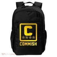 Commish Fantasy Football Logo Back And Front Pocket Logo Backpack thumb 0