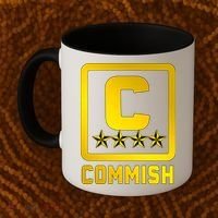 Commish Fantasy Football Logo Back And Front Pocket Logo Coffee Mug thumb 2