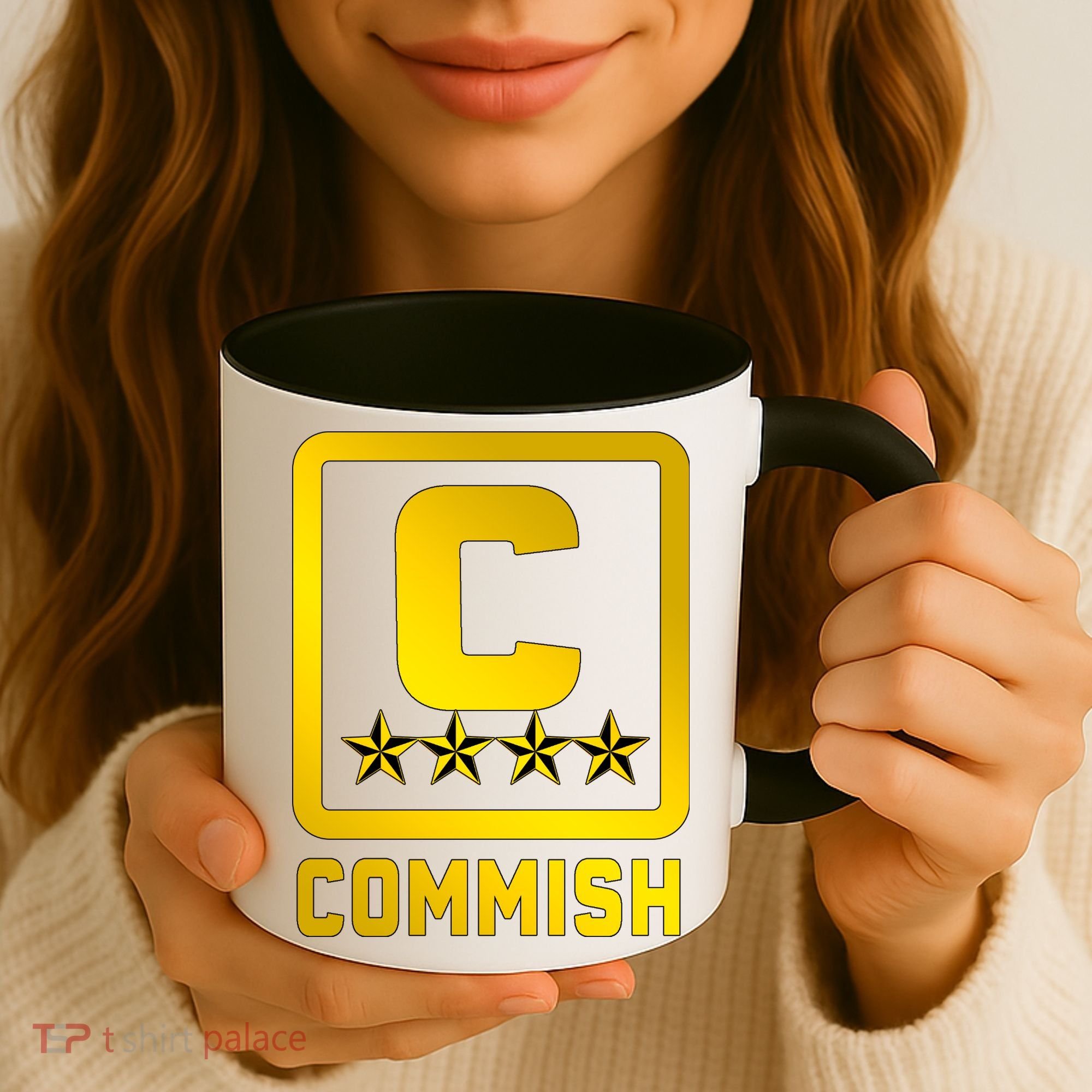 Commish Fantasy Football Logo Back And Front Pocket Logo Coffee Mug