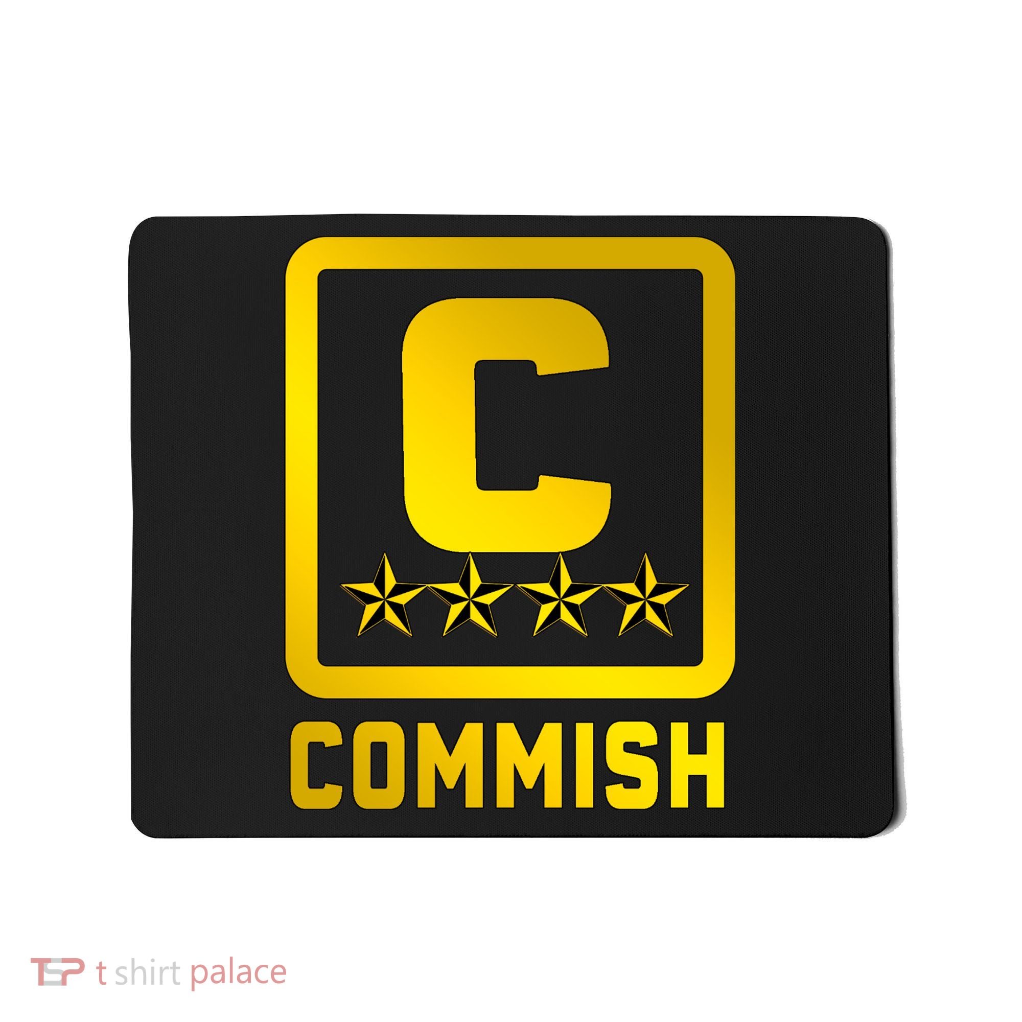 Commish Fantasy Football Logo Back And Front Pocket Logo Mousepad