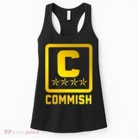Commish Fantasy Football Logo Back And Front Pocket Logo Women's Tank Top thumb 0