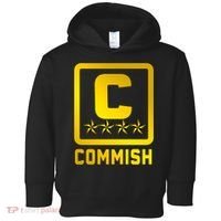 Commish Fantasy Football Logo Back And Front Pocket Logo Toddler Hoodie thumb 0