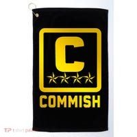 Commish Fantasy Football Logo Back And Front Pocket Logo Golf Towel thumb 0