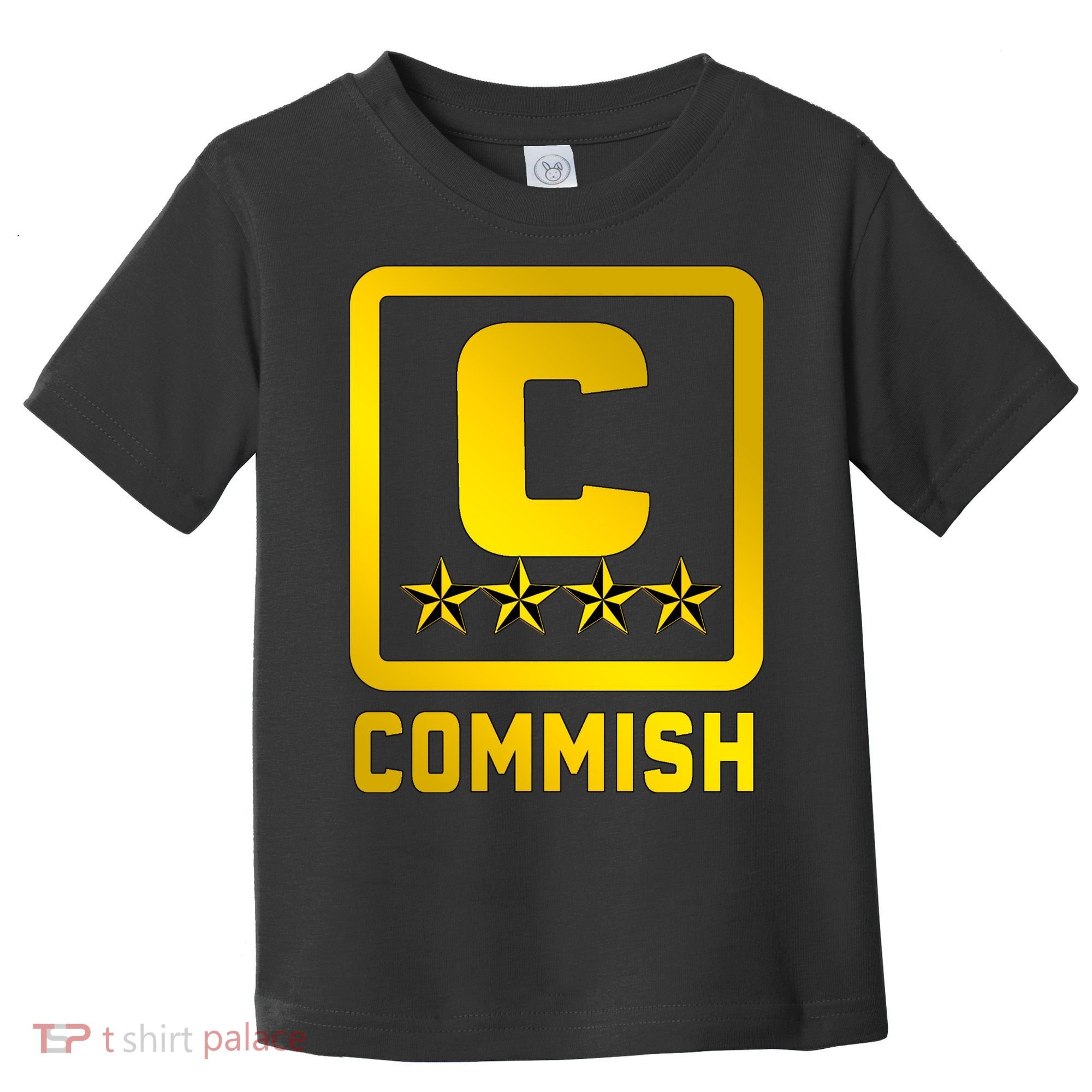 Commish Fantasy Football Logo Back And Front Pocket Logo Toddler T-Shirt
