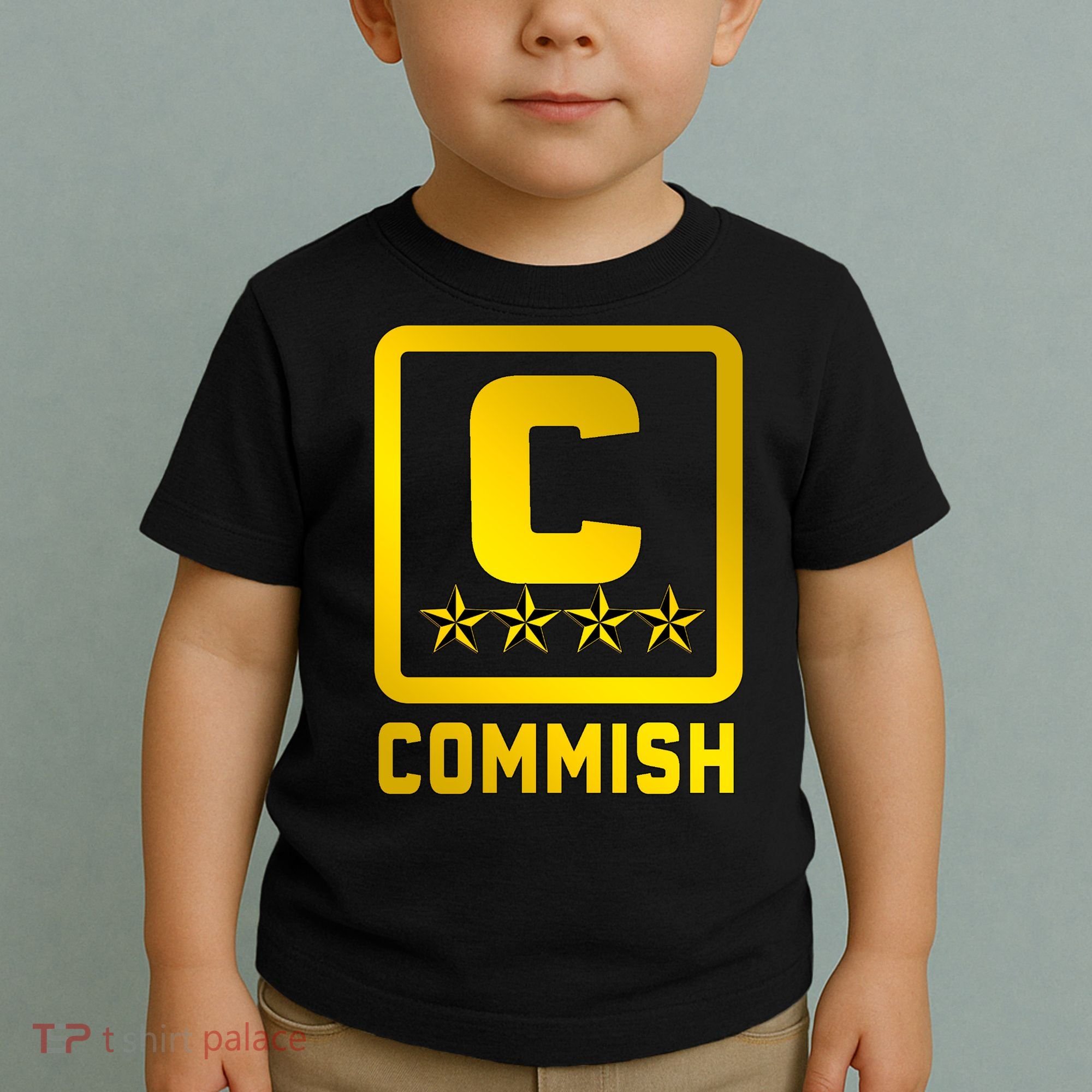 Commish Fantasy Football Logo Back And Front Pocket Logo Toddler T-Shirt