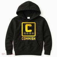 Commish Fantasy Football Logo Back And Front Pocket Logo Kids Hoodie thumb 0