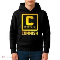 Commish Fantasy Football Logo Back And Front Pocket Logo Kids Hoodie thumb 4